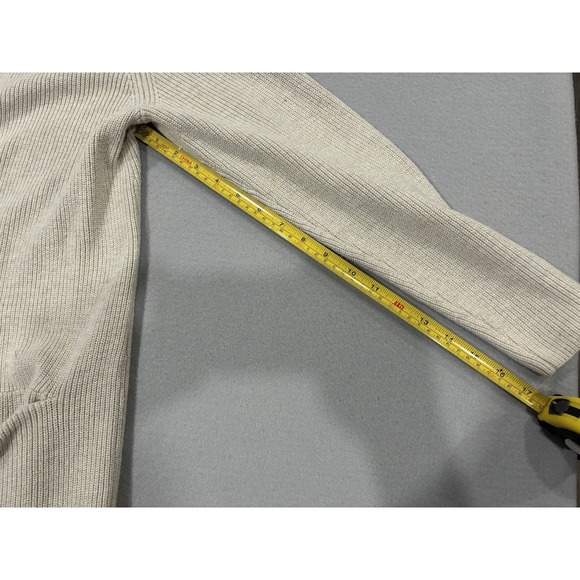 Old Navy Women's Medium Long Cardigan Sweater Pockets Classic Long Sleeve Beige - Picture 7 of 7